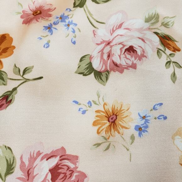 NWT VINTAGE BARBIZON Cuddleskin Satin Pink Floral Nightgown Medium Modest *Flaw - Picture 14 of 14